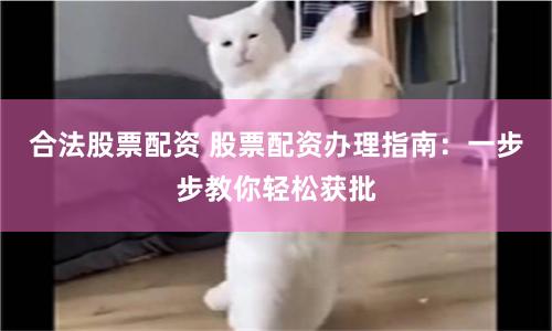 合法股票配资 股票配资办理指南：一步步教你轻松获批